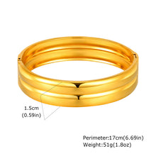Load image into Gallery viewer, Double Trouble Gold Bangle
