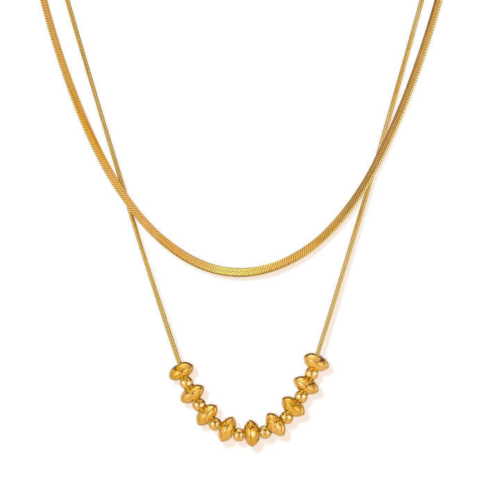 Double Beads Gold Chain