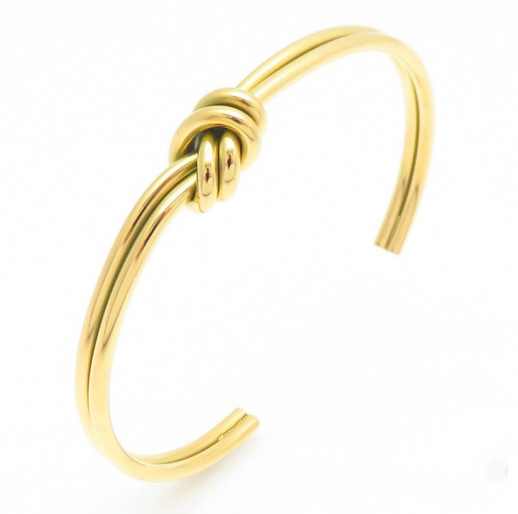 Knot Gold Bangle