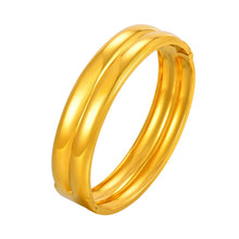 Load image into Gallery viewer, Double Trouble Gold Bangle
