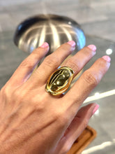 Load image into Gallery viewer, Marcia Gold Steel Ring
