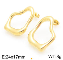 Load image into Gallery viewer, Geometric Gold Earrings
