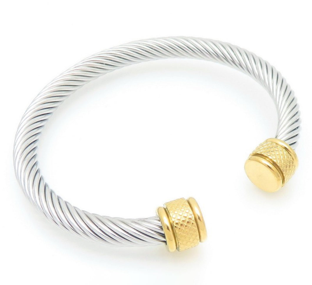 David Two Tone Bangle