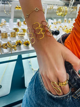Load image into Gallery viewer, Geometric Gold Cuff
