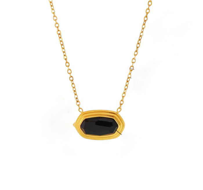 For Luck Onyx Gold Chain
