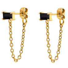 Load image into Gallery viewer, Piercing Black Studs
