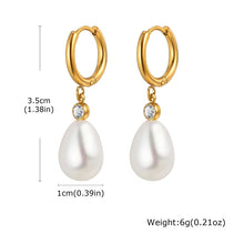 Load image into Gallery viewer, Perla Del Mar Gold Hoops
