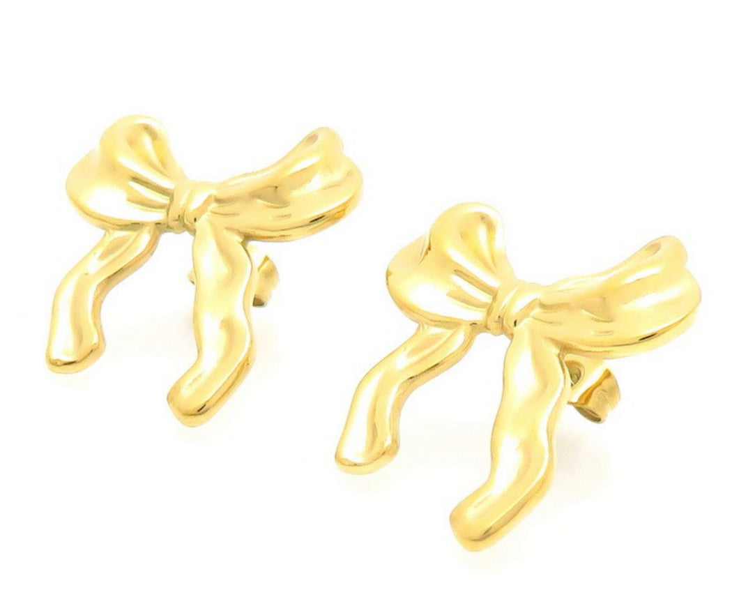Pretty Little One Gold Studs Earrings