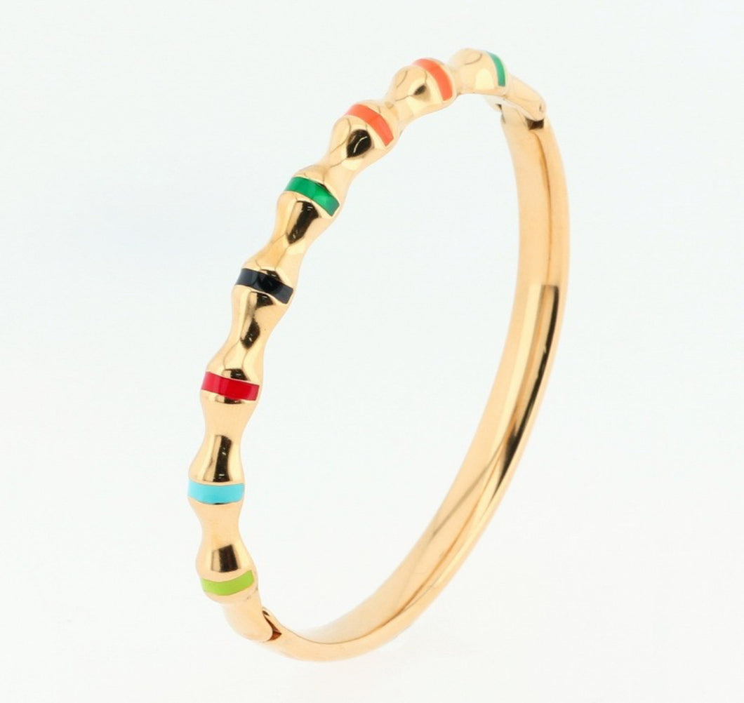 Summer Color Gold Bangle
