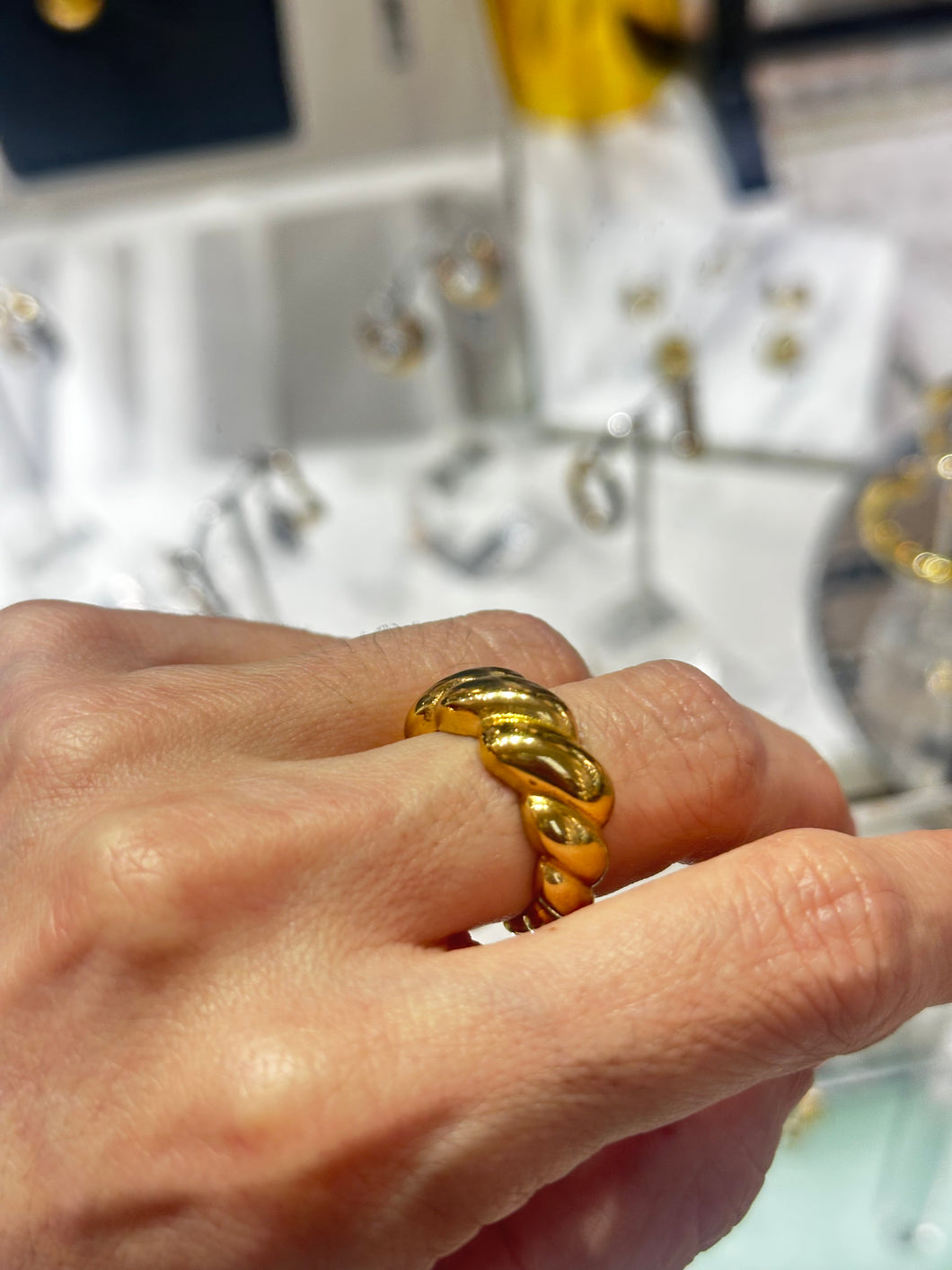 Pretzel Gold Ring