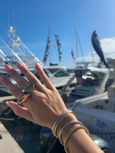 Load image into Gallery viewer, Twist Gold Bangle
