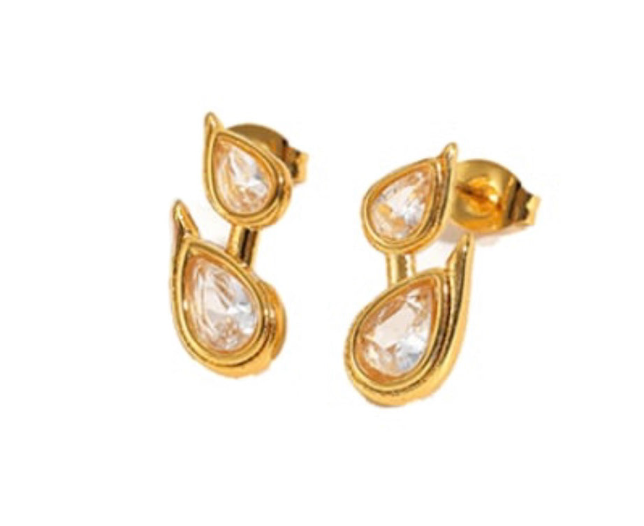 Mid Light Gold Studs