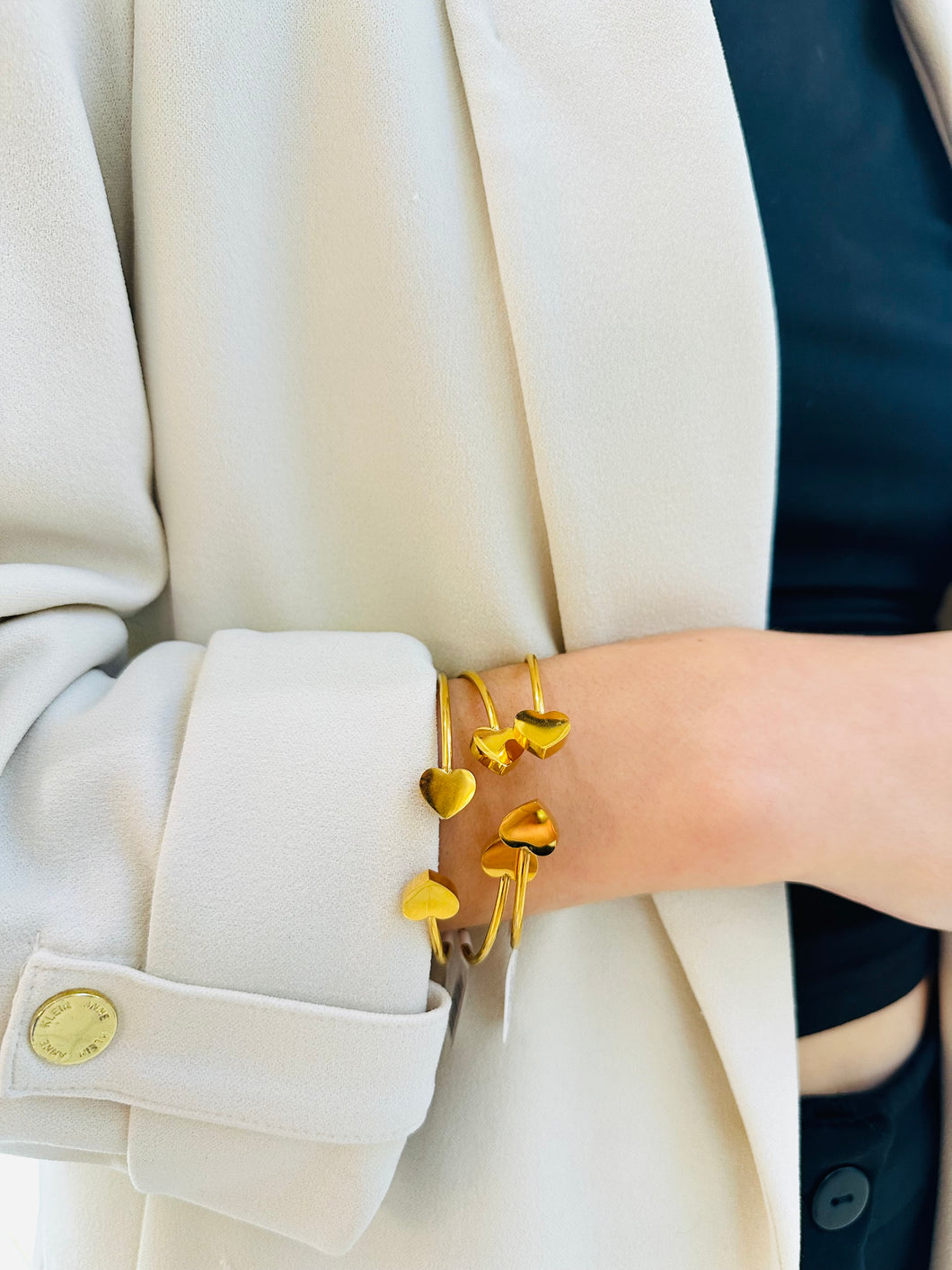 Love Love Gold Bangle