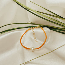 Load image into Gallery viewer, Yellow Pearl Adjustable Bracelet
