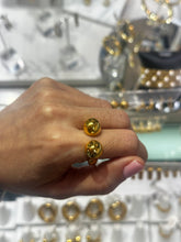 Load image into Gallery viewer, Two Eyes Gold Ring
