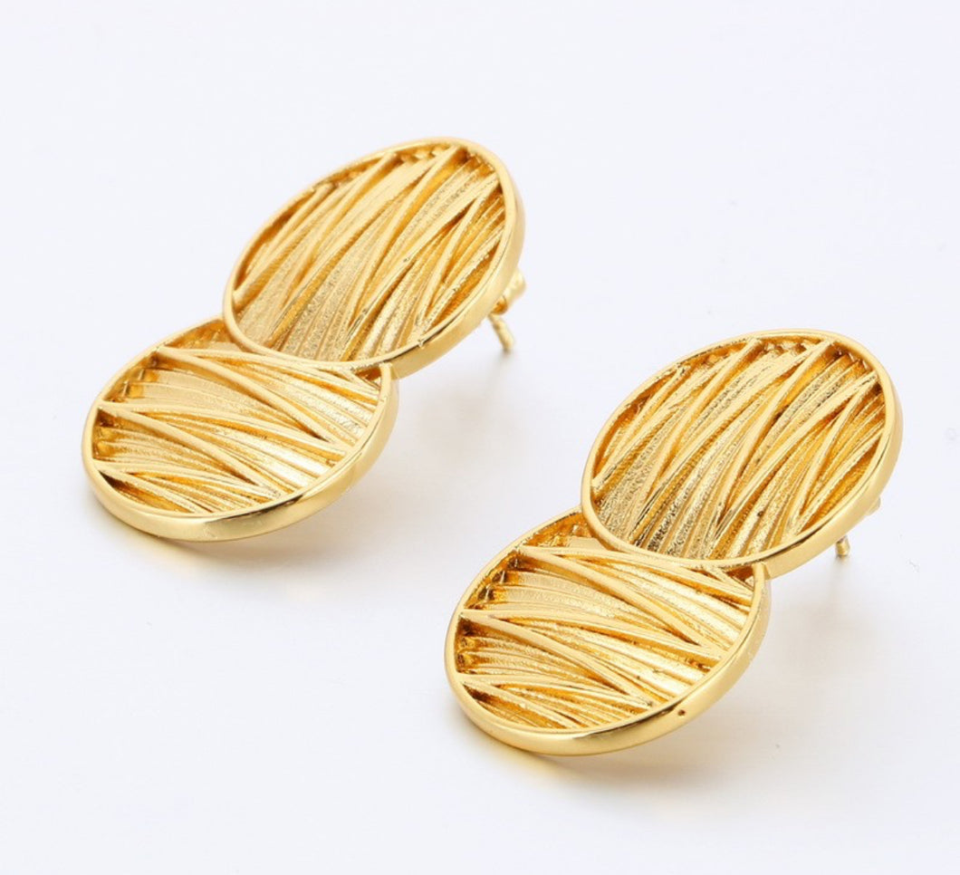 Elegant Summer Gold Earrings