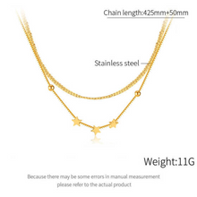 Load image into Gallery viewer, Double Super Star Gold Chain
