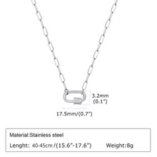 Load image into Gallery viewer, Nina Steel Clip Chain
