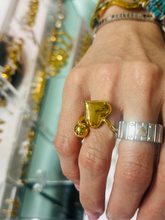Load image into Gallery viewer, Full Heart Gold Ring
