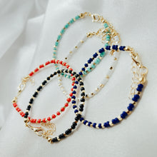 Load image into Gallery viewer, Red Stone Adjustable Bracelet
