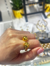 Load image into Gallery viewer, Two Eyes Gold Ring
