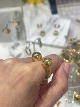 Load image into Gallery viewer, Two Eyes Gold Ring
