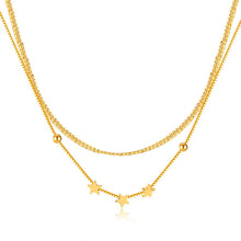 Load image into Gallery viewer, Double Super Star Gold Chain
