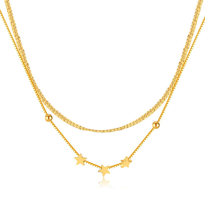 Double Super Star Gold Chain