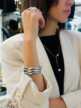 Load image into Gallery viewer, Waves Steel Bangle
