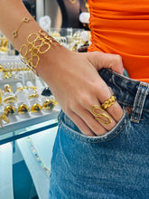 Load image into Gallery viewer, Geometric Gold Cuff
