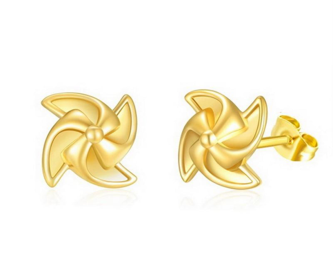 Winter Fan Gold Stud
