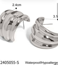 Load image into Gallery viewer, Aria Steel Hoops
