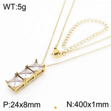 Load image into Gallery viewer, White Block Gold Chain
