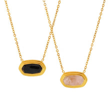 Load image into Gallery viewer, For Luck Onyx Gold Chain
