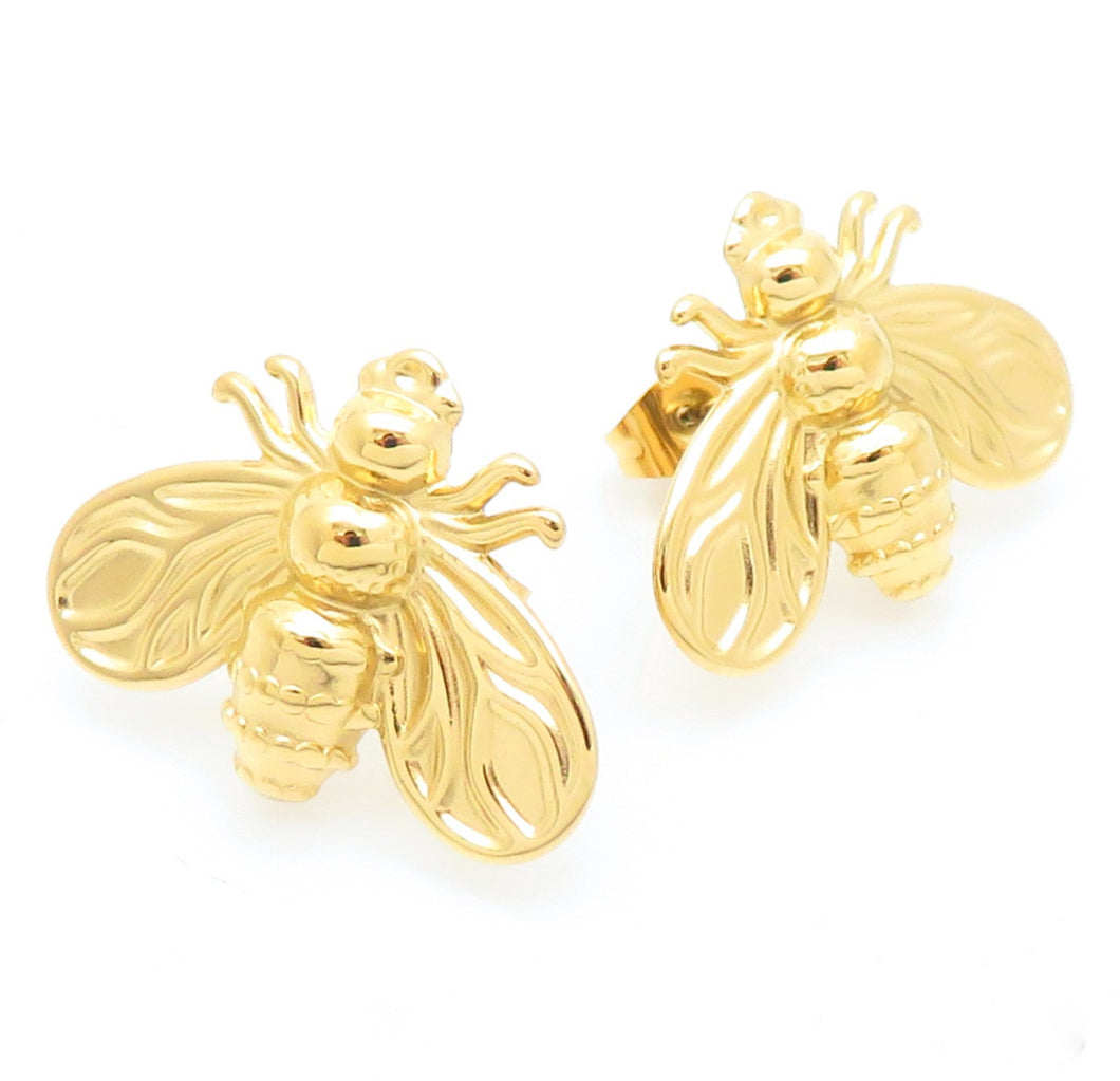 Mr.Bee Gold Studs