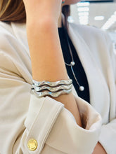 Load image into Gallery viewer, Waves Steel Bangle
