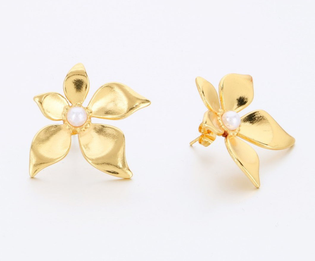 Floriana Gold Stud