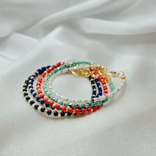 Load image into Gallery viewer, Turquoise Color Stone Adjustable Bracelet
