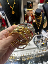 Load image into Gallery viewer, Waves Gold Bangle
