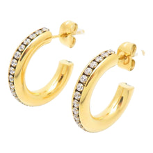 Load image into Gallery viewer, Daisy Gold Hoops
