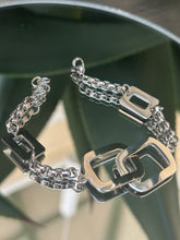 Load image into Gallery viewer, Double Square Steel Bracelet
