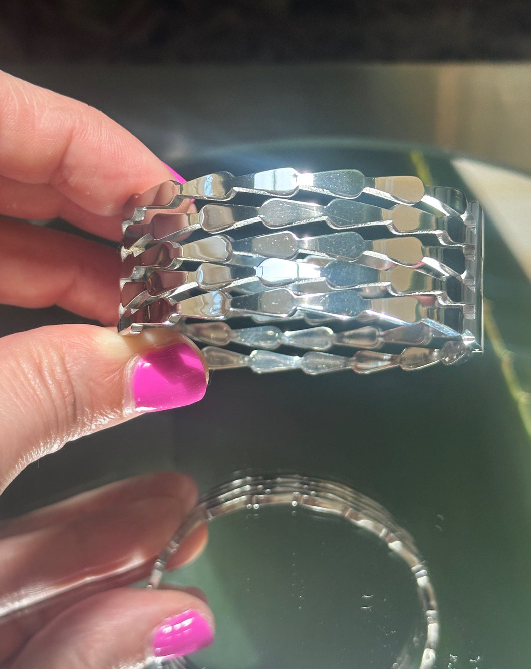 Deco Steel Bangle