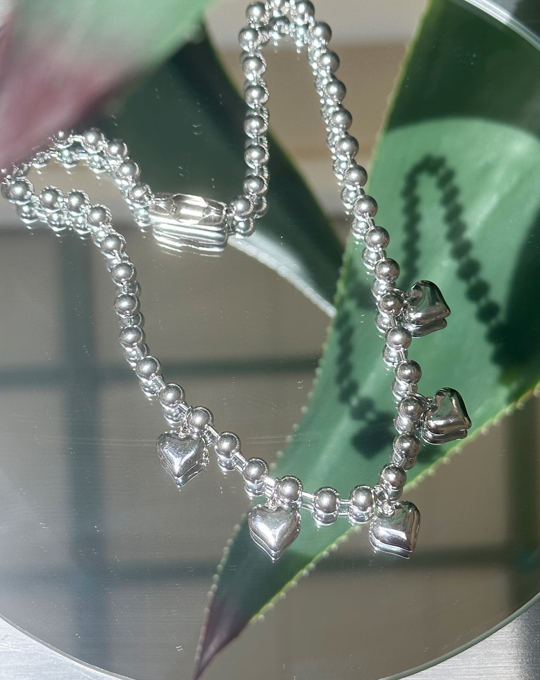 Silver Militar Love Chain