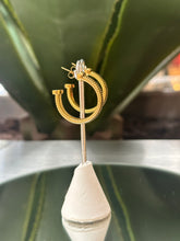 Load image into Gallery viewer, Snake Gold Hoops
