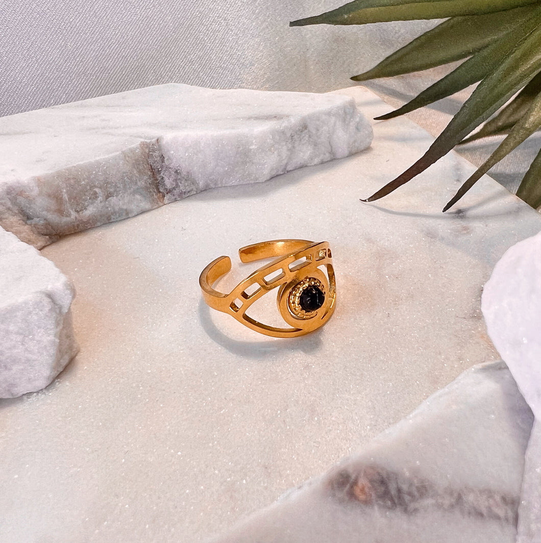 My Eye Gold Ring (Adjustable)