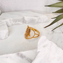 Load image into Gallery viewer, Hand Heart Gold Ring
