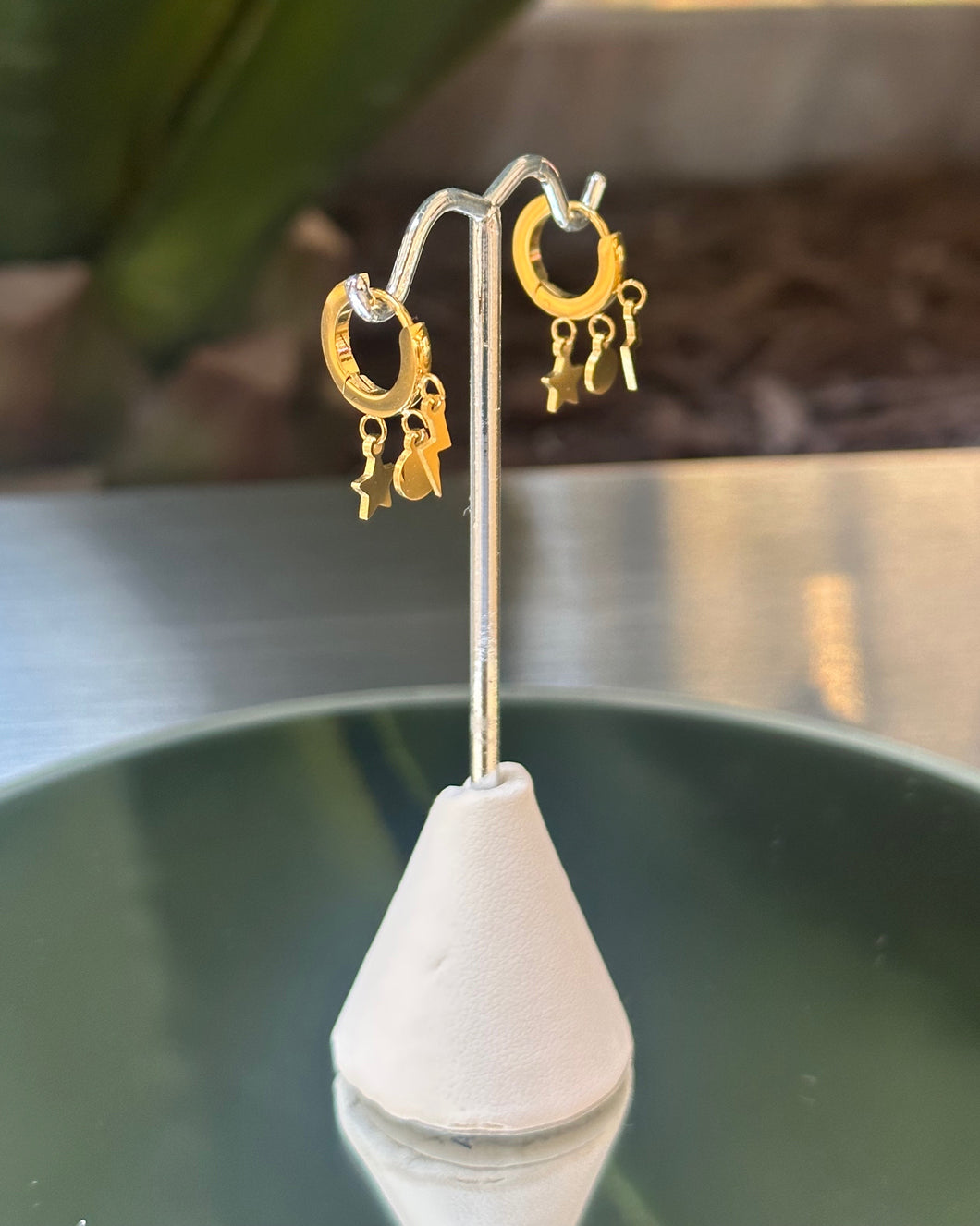 Caos Gold Hoops