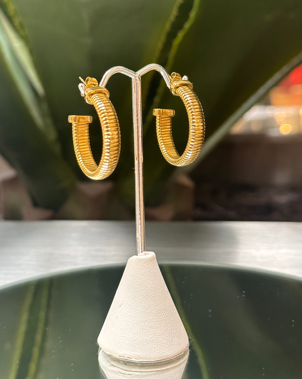 Snake Gold Hoops